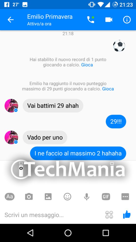 Facebook Messenger - Calcio Android