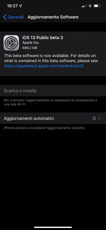 iOS 13 beta 