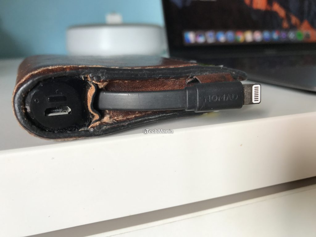 Nomad Leather battery Wallet