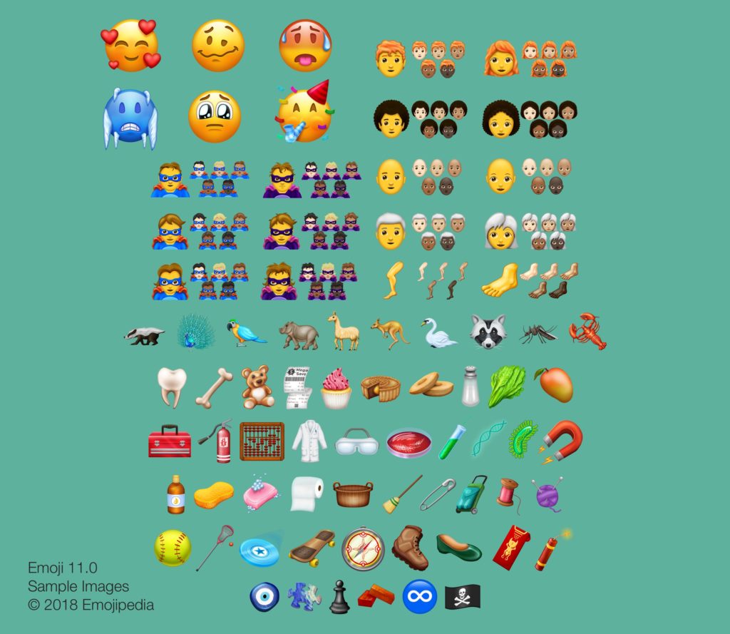 Lista completa nuove emoji
