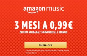 offerta Amazon Music Unlimited