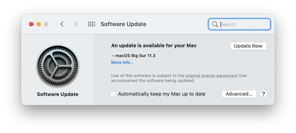 MacOS 11.3