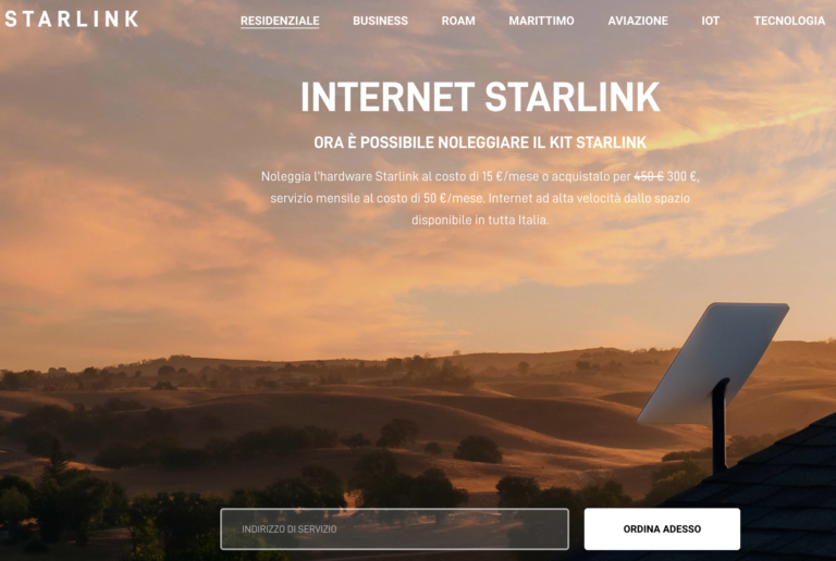 starlink noleggio